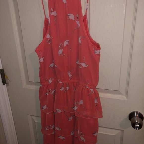 Flamingo Print Ruffle Dress - Picture 3 of 3